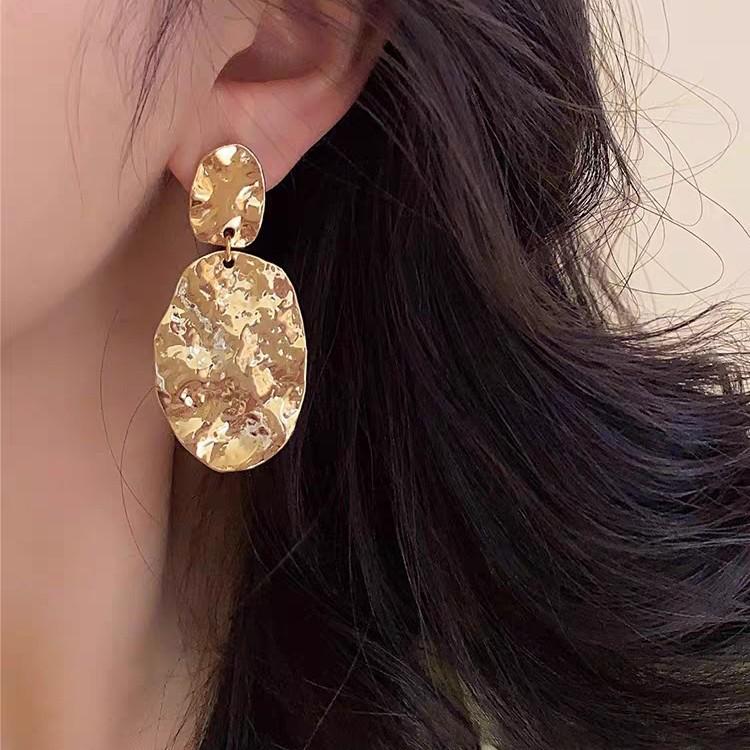 Retro Exaggerated Geometric Earrings, Women'S Tide Simple And Cold Wind Stud Earrings, Personalized Design Earrings