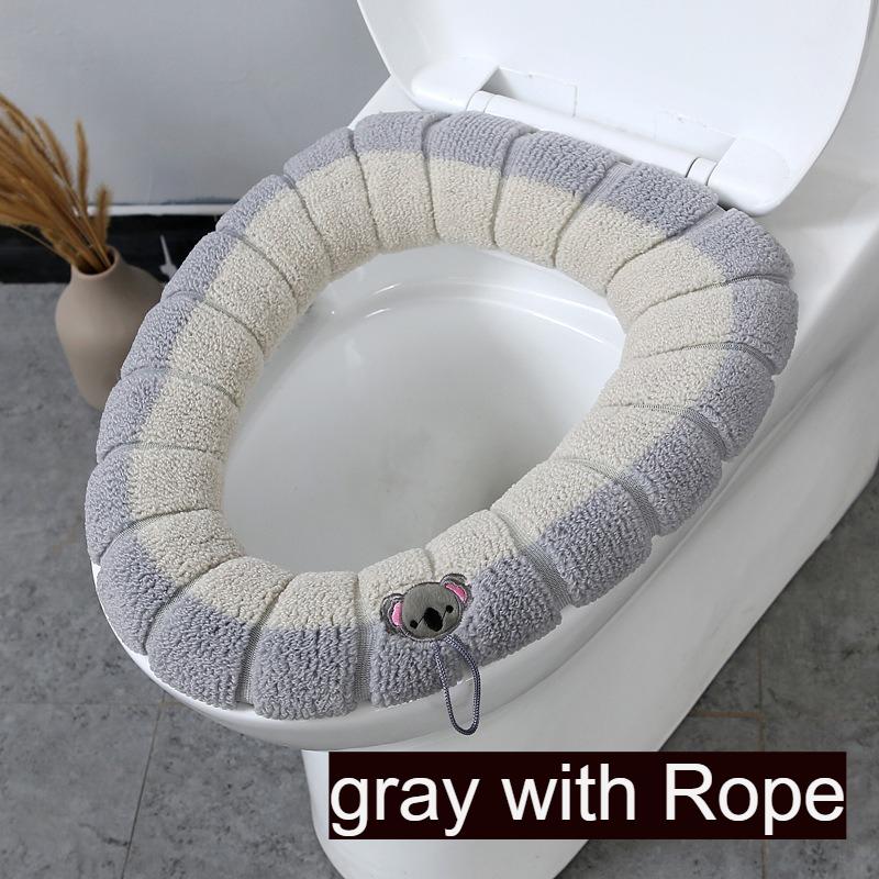 1PC Universal Soft Toilet Seat Cover - Non-Slip Pumpkin Pattern Cushion, Warm Closestool Mat for Bathroom, Home & RV Accessories