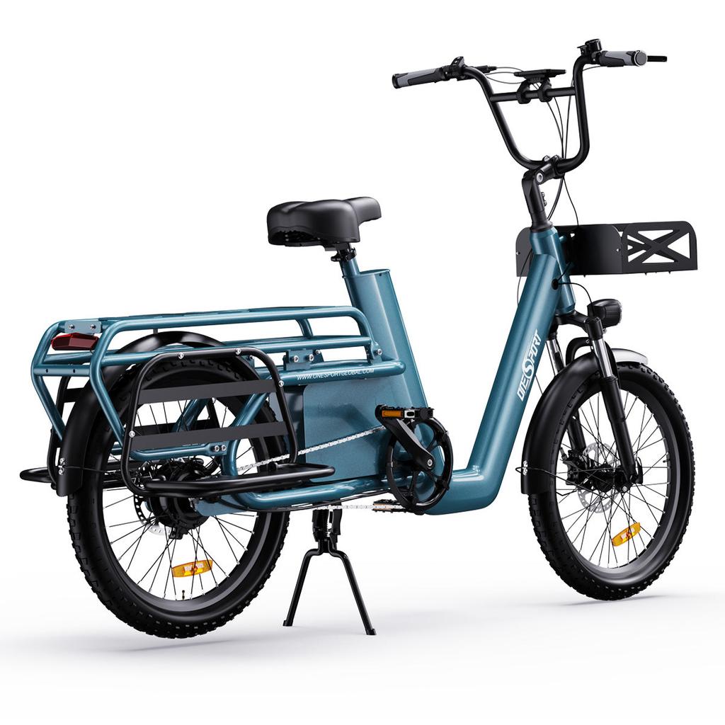 OneSport OT01 Electric Bike Cargo E-bike 650W 20 Inch Tires 48V 27AH 1296Wh Support APP Hydraulic Disc Brakes LCD Display