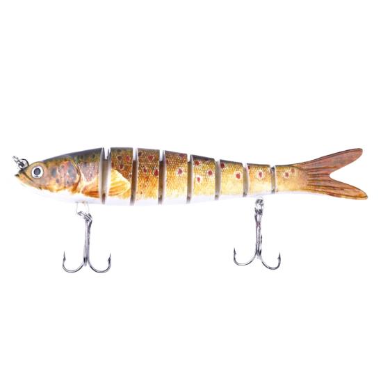 MUQZI Sports Accessory 13.7cm 27g Multi Jointed Fishing Artificial Lifelike Lure Wobbler Swim Bait