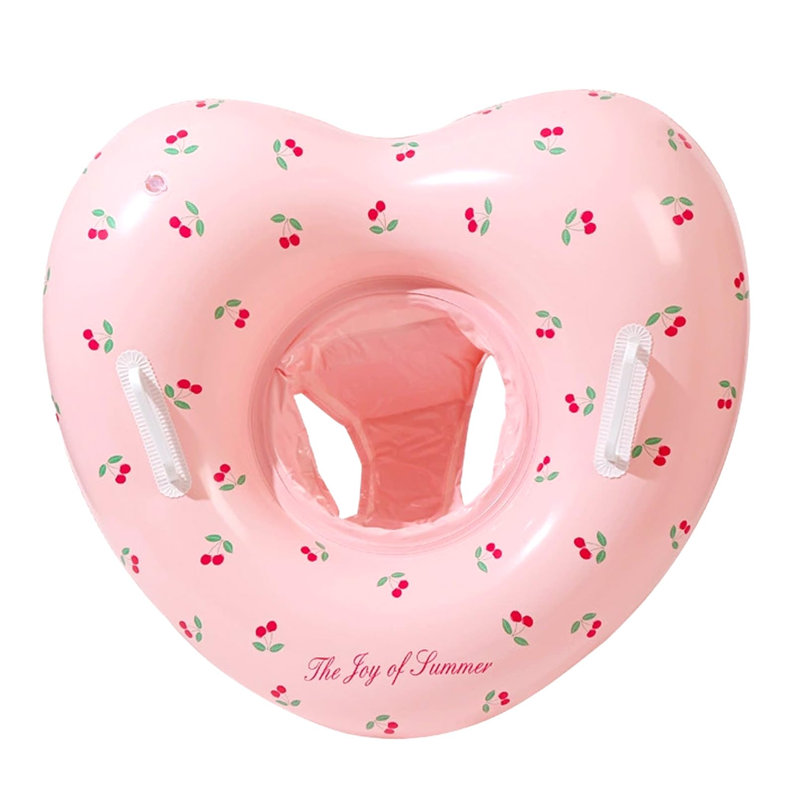 

MILASIC Kids Heart with Inflatable Perfect for Pool and Beach Choose from 2 Perfect for Pink and Cherry Prevents Falling Out Float, Kids Foot-Opening