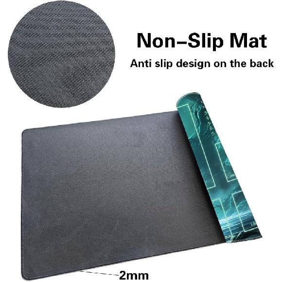 MTG Playmat Size 24x14in Free Storage Bags Non-Slip Backing, Ideal for Card Game Enthusiasts TCG Playmat Mouse Pad (DBT3-The Final Spell-with Zone)