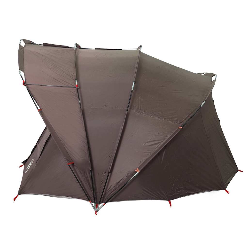 Fishing Tent for 5 People Brown Waterproof