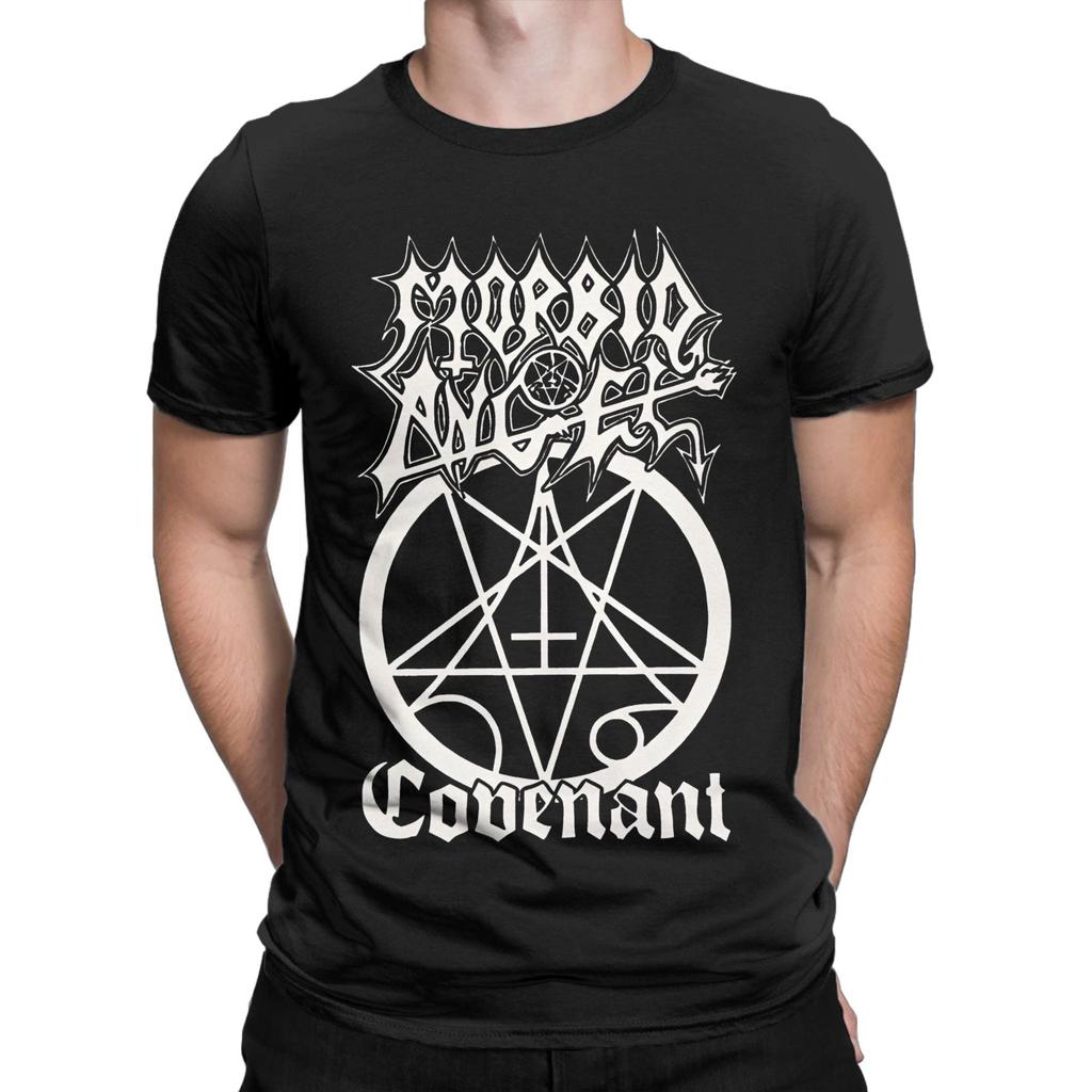 Morbid Angel Band Men T Shirts  Novelty Tee Shirt Short Sleeve Crewneck TShirts 100 Cotton Summer Tops