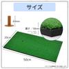 RAYTRUTH Golf Practice Golf Mat for Approach Swing with Tee x 50 Mat, Practice, Practice, Practice, (20 cm)