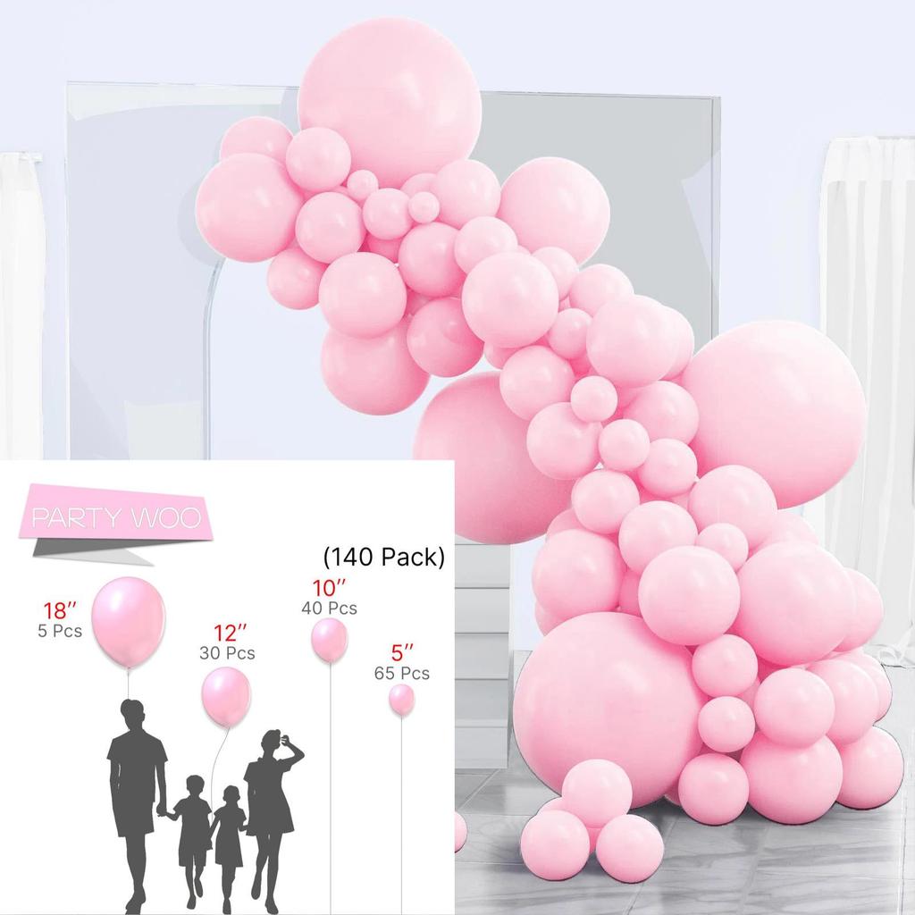 Conjunto de Balões Macarons Matte e Metálicos para Decorações de Festa de Aniversário Multicena
