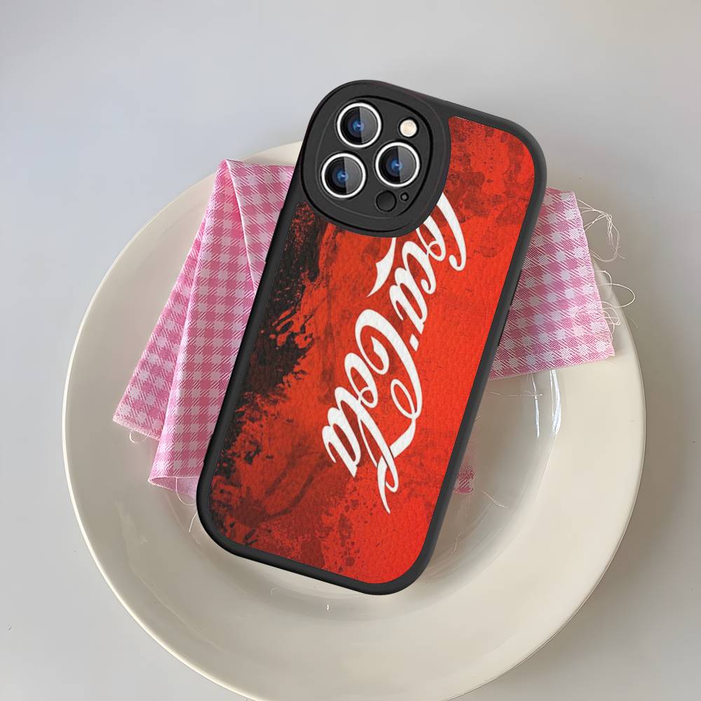 

Логотип C-Coca C-Cola Модный Кожаный Чехол для Телефона IPhone 16 15 14 16E 13 12 11 Pro Max Plus iPhone 14pro max