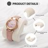 uxcell 4-Pack Watch Case Pillows, M-Shaped, Velvet, Watch Display Cushions, Bracelet Display & Storage, Black & Beige
