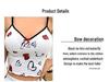 Heart Print Color Block Summer Women’s Pajama Set - Sexy Camisole and Shorts