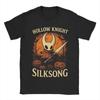 Hollow Knight Silksong Halloween T-Shirt Men  Fashion Pure Cotton Tees Round Neck Short Sleeve T Shirt Gift Idea Clothes