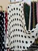 Multi-color summer Japan and Korea new chiffon fashion high waist thin pleated polka dot medium and long skirt women