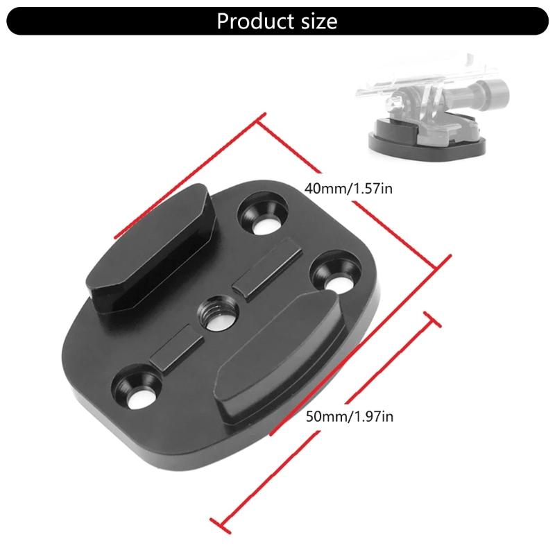 Metal Camera Base Mount with 4 Holes Multifunction  Flat Surfaces Base Camera Accessories Upgrades for Stable Photograph