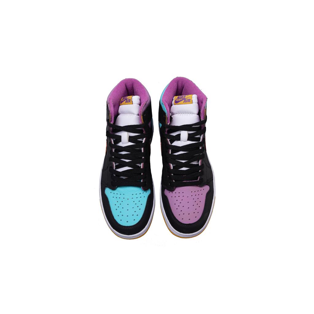 Jordan Air Jordan 1 Candy Abrasion Resistant Support Abrasion Resistant Support Vintage Basketball Shoes Unisex 555088-706(Team295-)