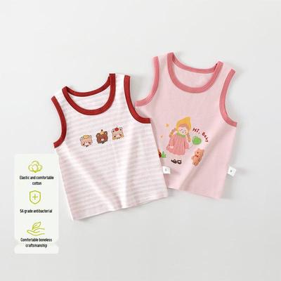 2er-Pack Baby Samt Weste ohne Etikett Set: Frühling & Herbst Baumwolle Baby Unterhemd mit Bauchschutz
