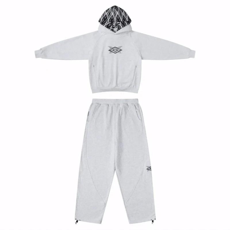 Unisex Hooded Sweatshirt Jogger Pants Set Casual Sportswear Loose Fit Streetwear Outfit Teens Young Adults