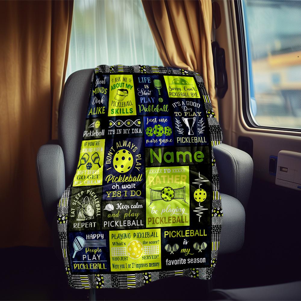 Pickleball Rv Blanket Comfortable Soft Lightweight Allseason Multipurpose Blanket For Travel Camping Picnics Sofas Rvs Beds Living Rooms Gifts For