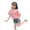 Girls Cooling Short Sleeve T Shirt Summer Thin Casual Top Kids Breathable Tee