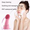Elektrisches Gesichtsreinigungsinstrument Porenreinigung Schallvibration Massage Silikonbürstenkopf Gesichtsreiniger IPX7 Wasserdicht