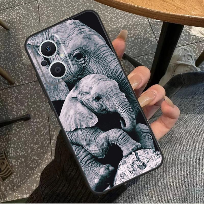 Elephant Baby Nature For OPPO Reno 11F 12F 13F 14F 8T 10 11 12 13 14 Pro 8 7 Lite OPPO Find X8 X6 X5 X9 Pro Case