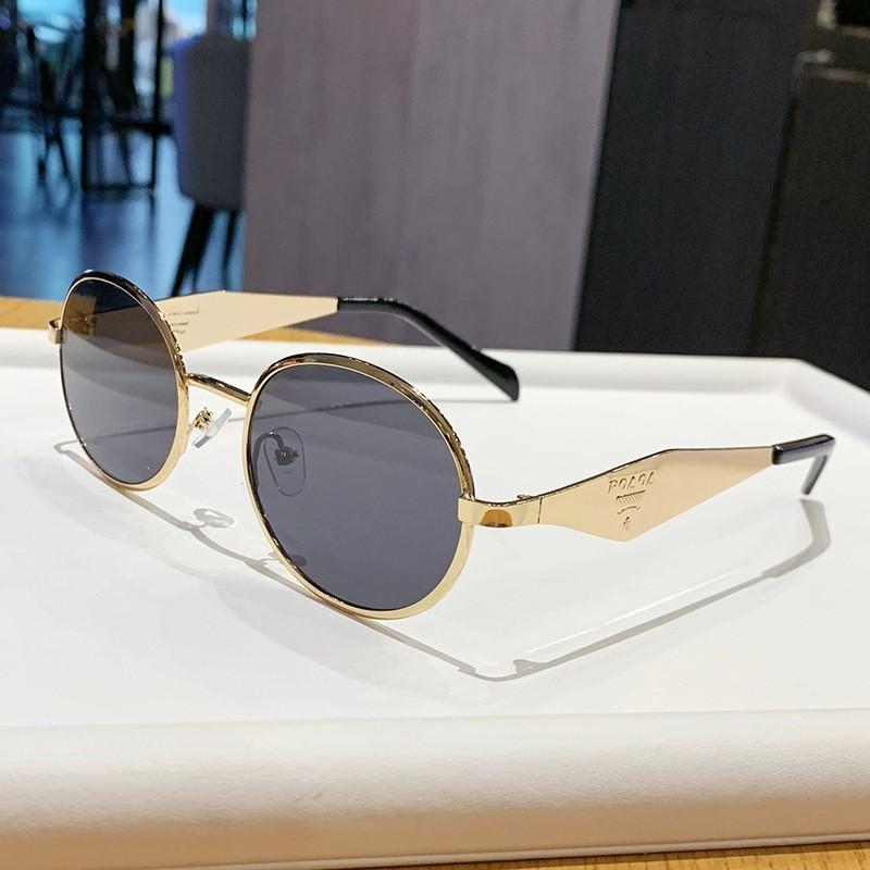 Summer Metal Round Sunglasses With Uv400 Protection For Fashion And Outdoors