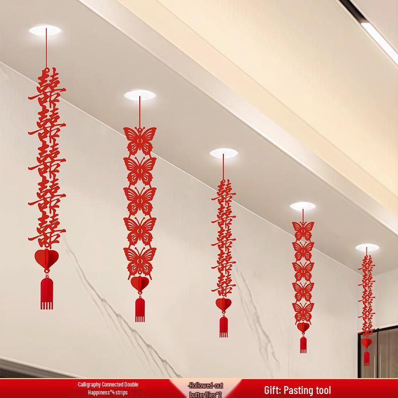 Украшения потолка «Двойное счастье» для свадебной спальни