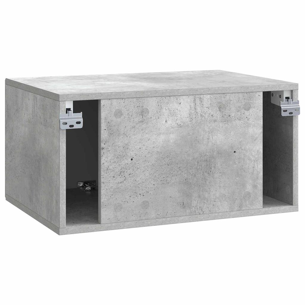 Wall Mounted TV Cabinet Concrete Grey 59.5 x 41 x 30 cm