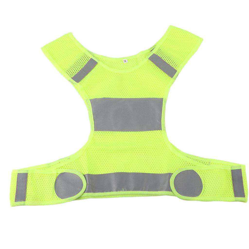 Outdoor Cycling Reflective Vest Running Vest Sports Safty Waistcoat Fluorescent Yellow M