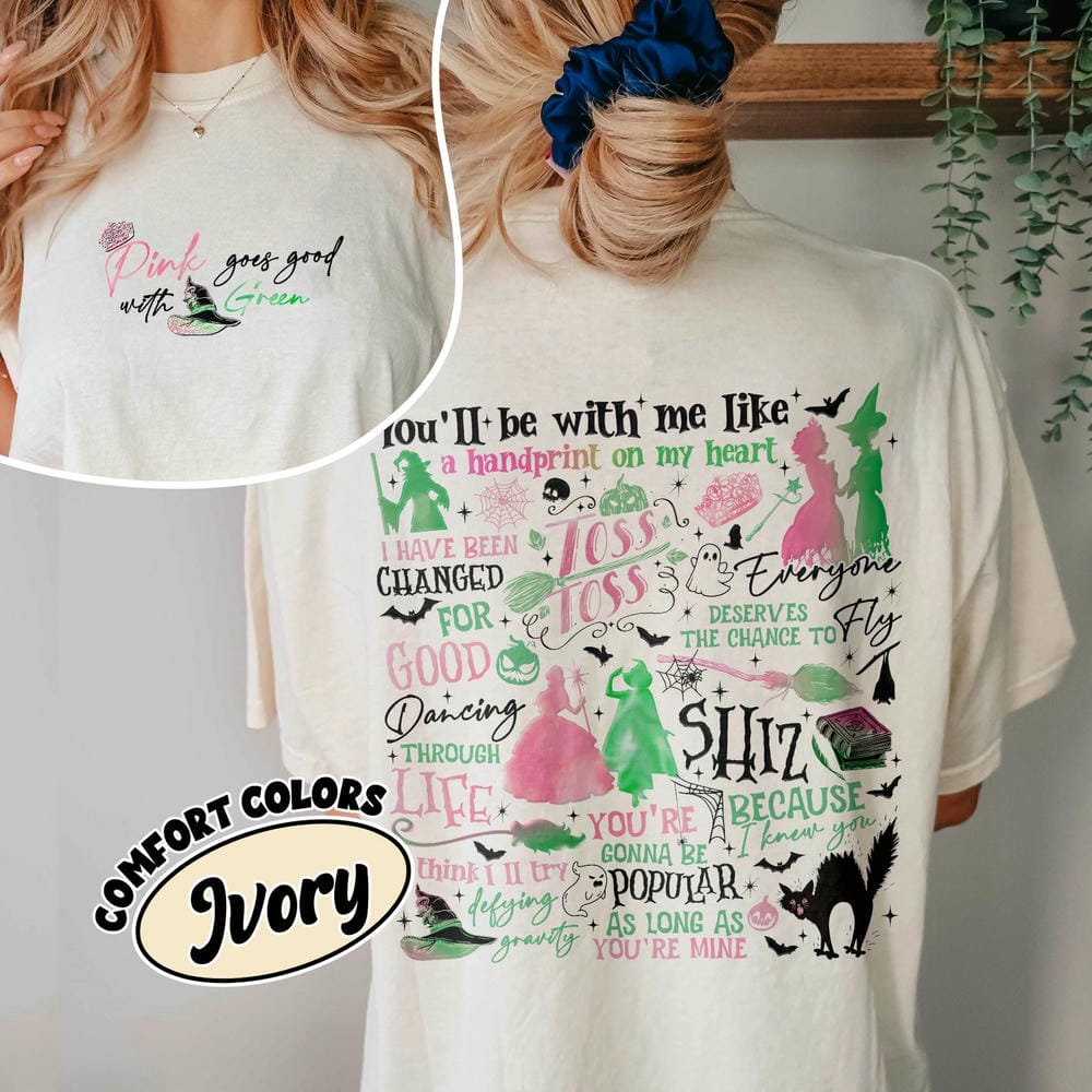 Wicked Comfort TShirt Cute Fantasy Defying Gravity Shirts Gift Wicked Changed For Good Wizard Movie Fan Shirt Y2K Top Streetwear