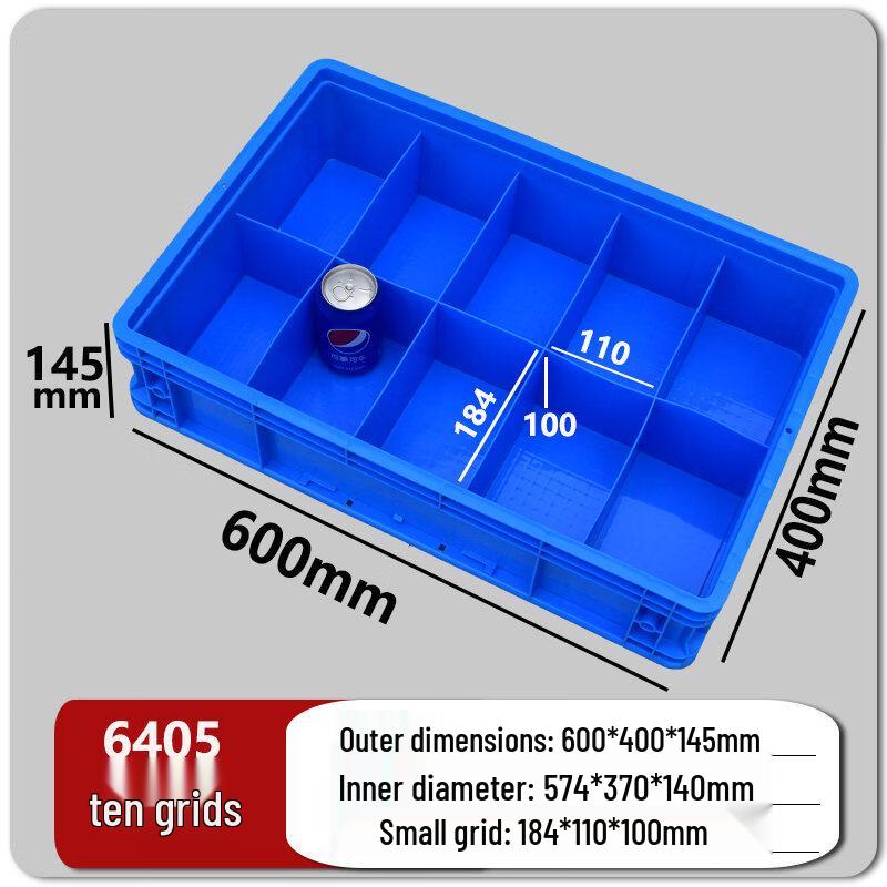 Multi-Compartment Rectangular Plastic Storage Box