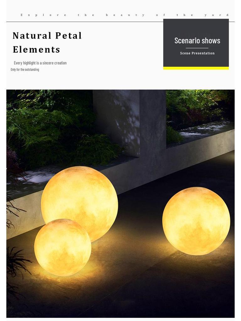 Solar Moon Light for Outdoor Courtyard Garden Landscaping