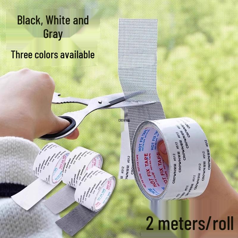 Selbstklebender Bildschirmreparaturflicken: Netzband für Fensterundichtigkeiten & Mückenschutz