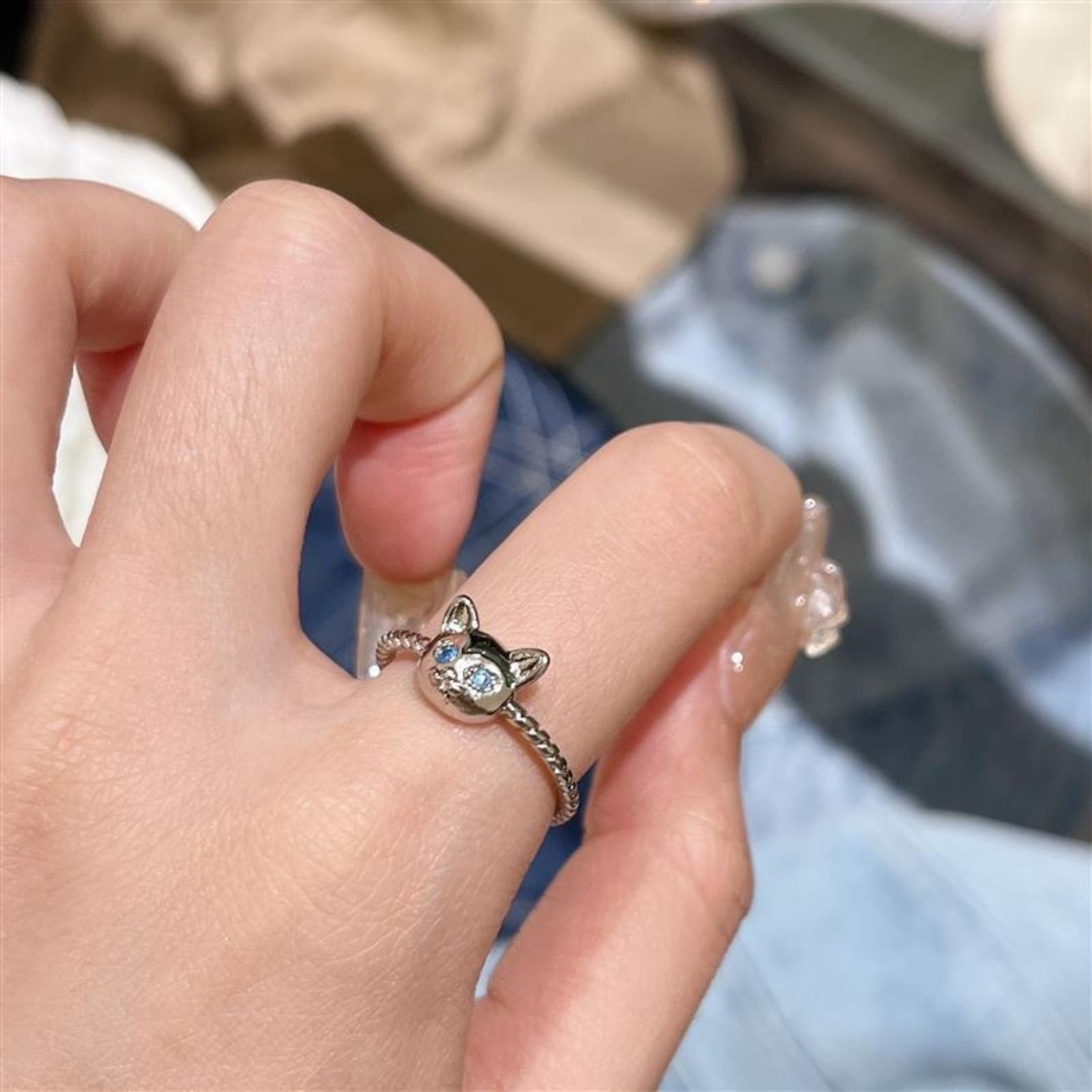 Уникальное модное кольцо для указательного пальца: дизайн One Size белый