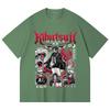 230 Gsm 100% Cotton Demon Slayer V34 Muzan Print Unisex Heavy Cotton T Shirt