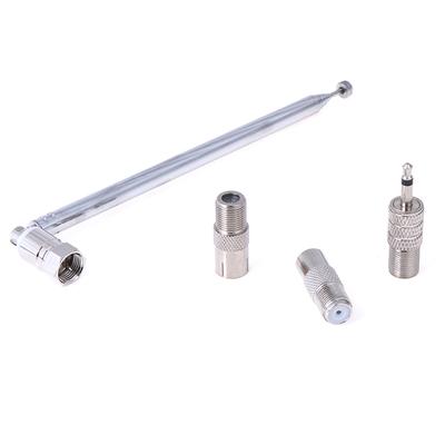 Antenna radiotelescopica tipo F da 75 Ohm con adattatore TV/3,5 mm