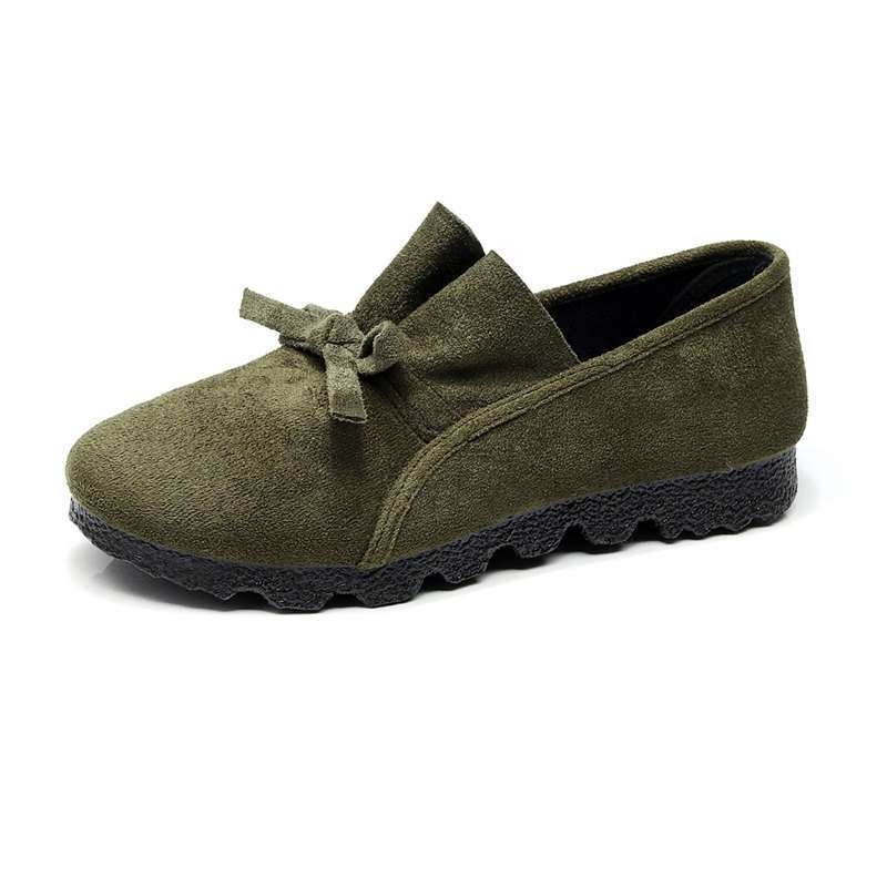 2019 new spring and autumn old north cloth shoes women's shoes single shoes Doudou shoes maternity shoes mother shoes hotel shoes black