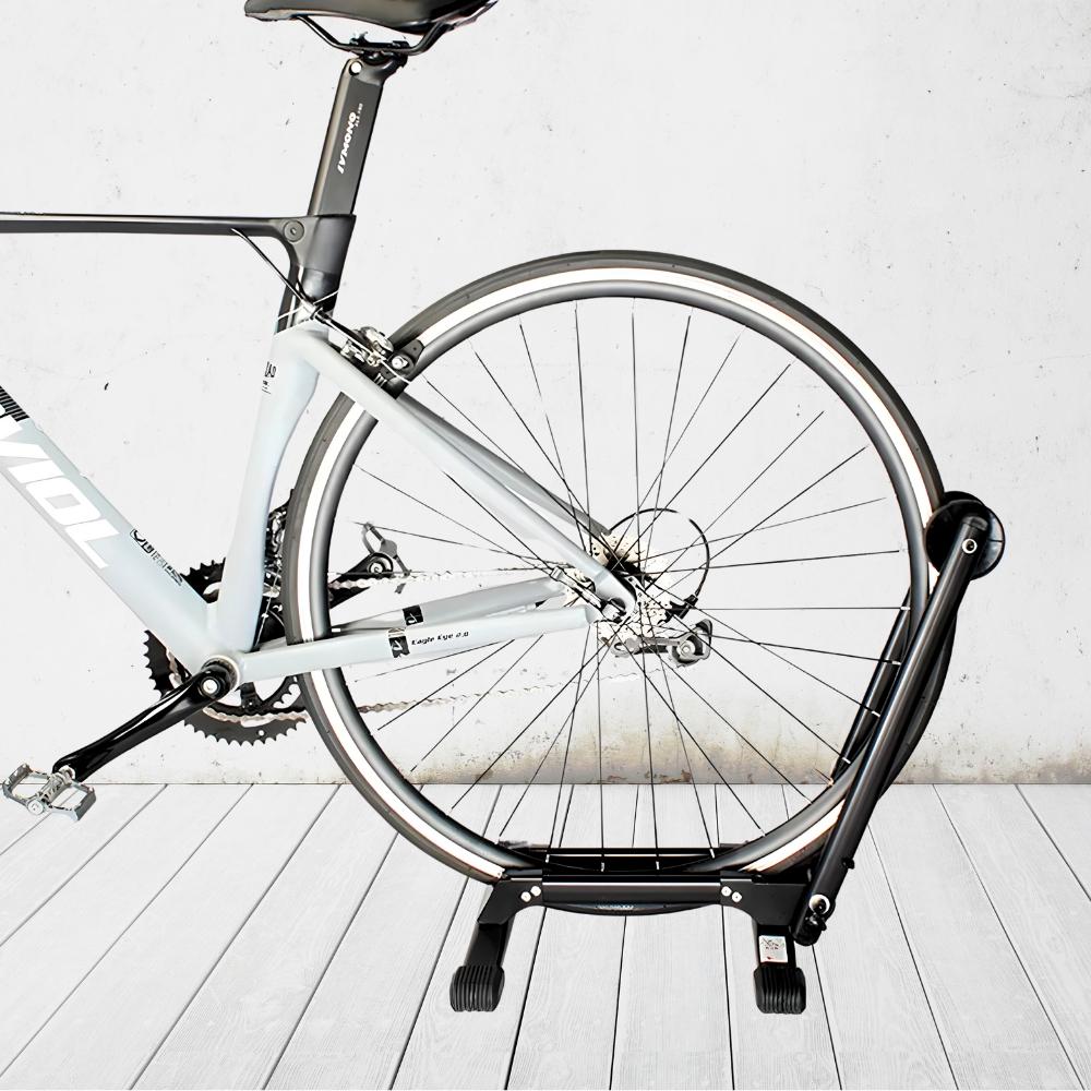 Bicycle stand, parking rear, front wheel, stable, foldable, 20-27.5”