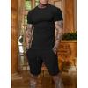 Everyday Casual Men's T-shirt Men's beach shorts Summer Men's short sleeve Shorts set street fashion men's short sleeve top