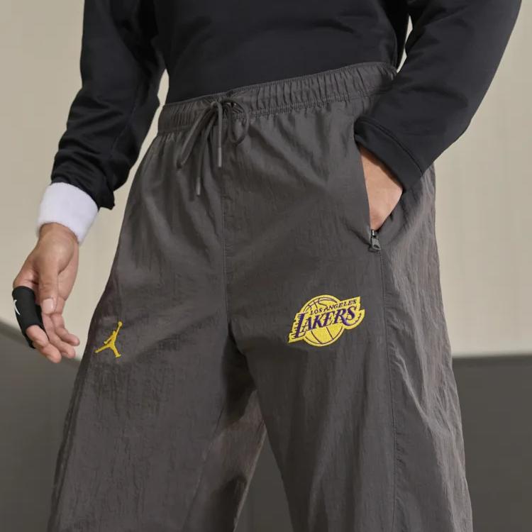 Jordan Courtside Los Angeles Lakers NBA Jam Letter Logo Design Casual Comfortable Pants Men pants Medium-Gray FV8332-254