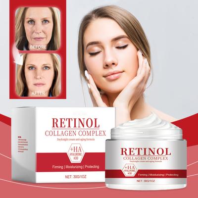Retinol Collagen Cream Hydratační krém na obličejové svalstvo Obnovující kolagenový krém 30g