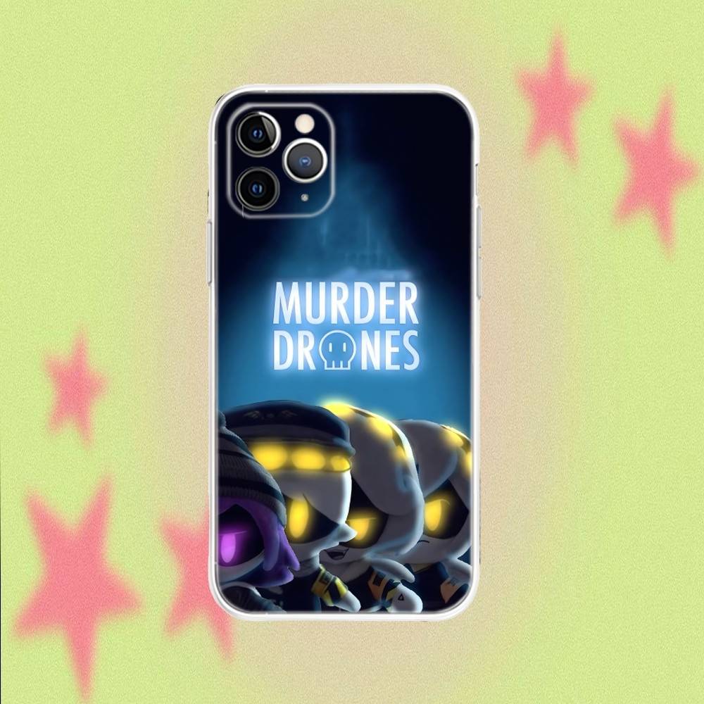

M-Murders Drones UZI V Transparent Non-Slip Phone Case For iPhone 17,16,15,14,13,12,11,Air,X,XR,Pro,Max,Plus iPhone17PRO