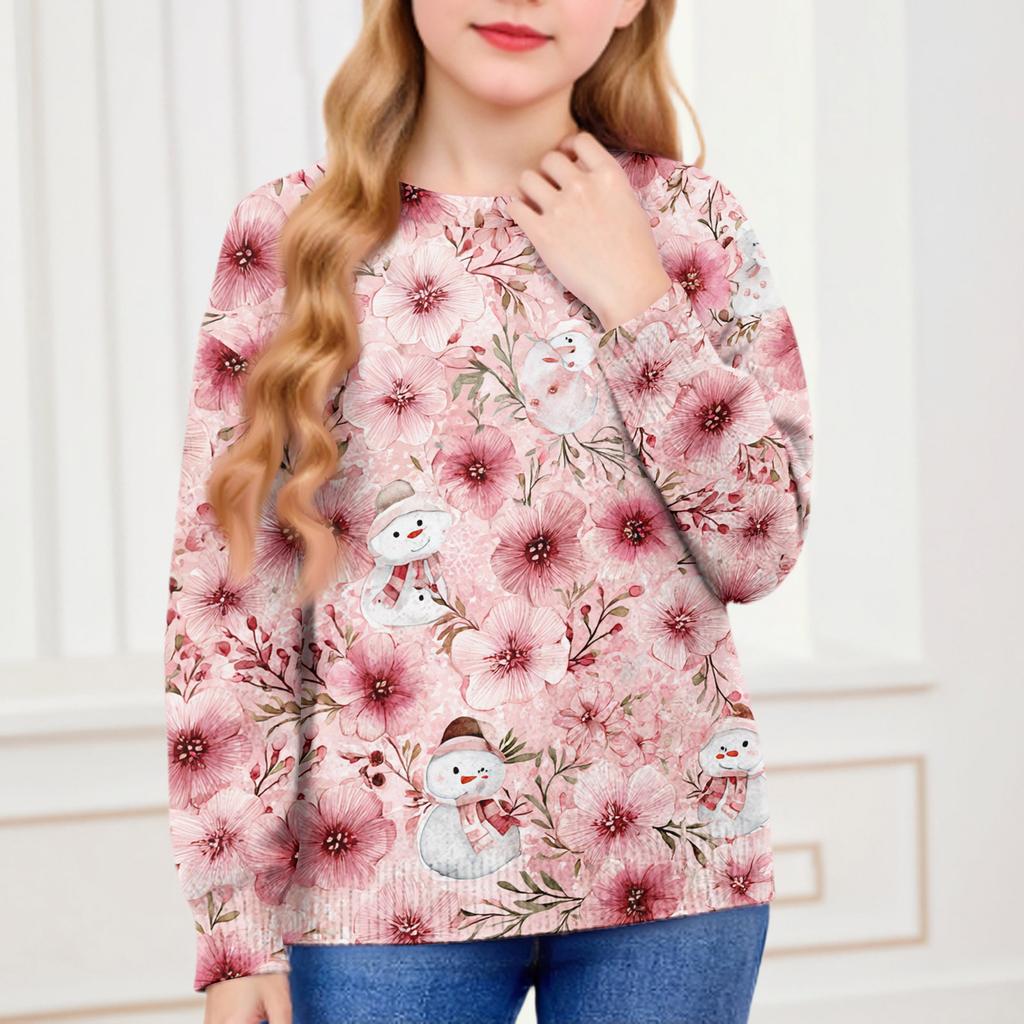 Christmas Day Sweatshirts For Children Boys And Girls Knit Sweater Cute Shirt Fall Crewneck Pullover Tops