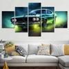 5 Pieces Wall Arts Poster Painting Auto Drawing Landscape Home Decor Picture Print Car Wallpaper Interior Artwork Living Room