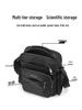 Men's Multi-Layer Business Crossbody Briefcase with Water Bottle Holder