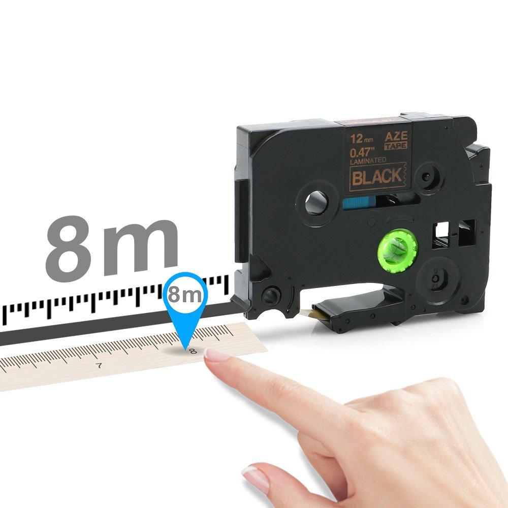 TZ-231 TZ-251 Tz631 TZ-131 Label Tape 12mm Compatible for Brother Tze Laminated Ribbon for P-touch Label Maker H110 H200