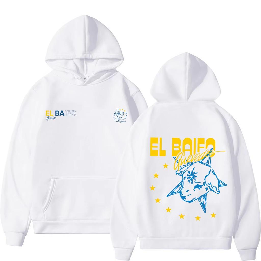 QUEVEDO EL BAIFO Sudadera con estampado de la gira del álbum 2026 Ropa de moda para hombre y mujer Sudadera Hip-hop Informal Oversize Unisex Harajuku alta calidad