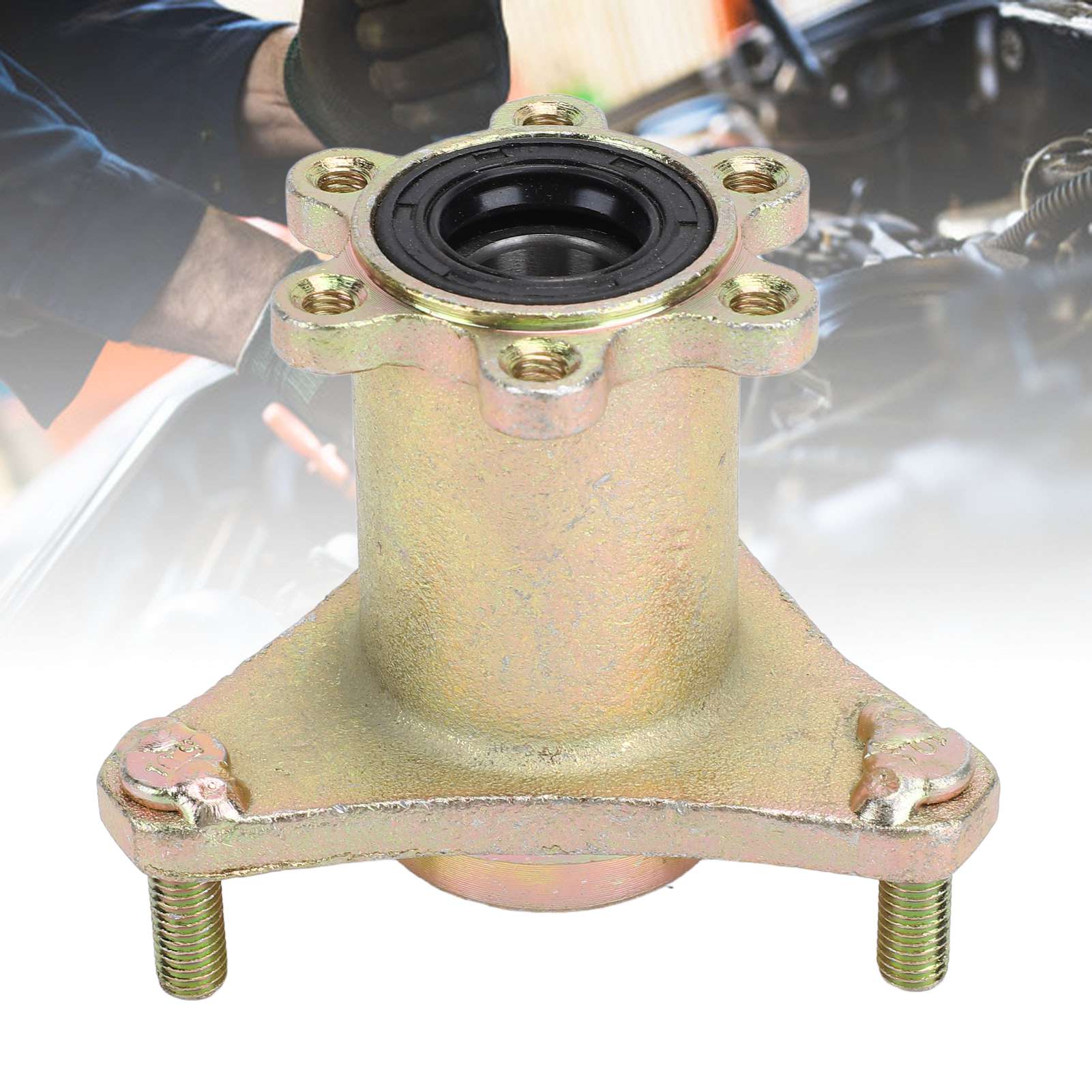 

17мм Передний Дисковый Тормоз Колесный Обод Втулка 3 Шпильки Передний Дисковый Стальной Легкосплавный Колесный Обод Втулка для 110cc 125cc Квадроцикл Внедорожник ATV