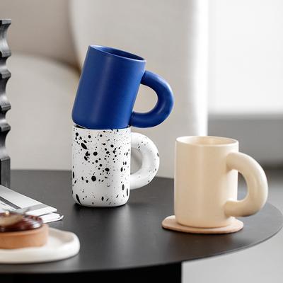 Ins Chubby Cup Cream Splash Tintenbecher Tasse Niedliche Kaffeetasse Paar Wasserbecher Tupfenbecher Koreanisch