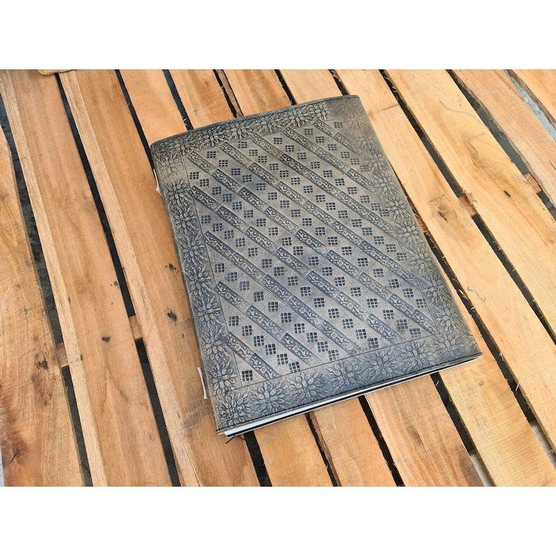 Book Of Shadows, Leather Grimoire, Leather Journal, Magic Book, Celtic Journal The Morrigan, Leather Book Travel Notebook, Christmas Gift