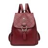 Dual-shoulder Bag, Fashionable Student Backpack, High-quality Lightweight Soft Leather Business Travel Backpack