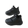 Fleece black sneakers winter new leather shoes are not tired of casual cotton shoes